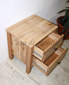 Nachtkonsole mit 2 schubladen ANTON holz buche Kernbuche massiv natur geölt casademobila Nachtkonsole mit 2 schubladen ANTON holz buche Kernbuche massiv natur geölt casademobila