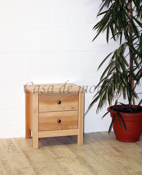 Massivholz Nachtkonsole mit schubladen ANTON holz buche Kernbuche massiv natur lackiert casademobila