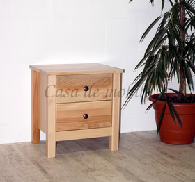 Nachtkonsole mit schubladen ANTON holz buche Kernbuche massiv natur lackiert casademobila