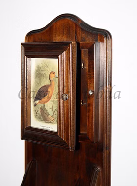 Schlüsselkasten 20x55x10cm DECOR Pappel nussbaumfarben lackiert