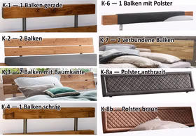 Kopfteil-Auswahl für Balkenbetten