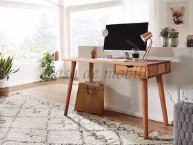 vollholz PC Tisch klein Schreibtisch mit schublade buche Kernbuche massiv geölt casademobila