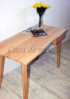 Schreibtisch platte holz buche Kernbuche massiv natur geölt casademobila