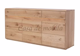 Massivholz Anrichte mit Beleuchtung 184x86x44cm OKER Wildeiche massiv natur geölt Casademobila Goslar Massivholz Anrichte mit Beleuchtung 184x86x44cm OKER Wildeiche massiv natur geölt Casademobila Goslar