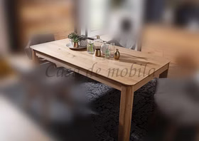 Massivholz Küchentisch mit abgerundete ecken ab.180cm OKER Wildeiche massiv natur geölt Casa de mobila Goslar Massivholz Küchentisch mit abgerundete ecken ab.180cm OKER Wildeiche massiv natur geölt Casa de mobila Goslar