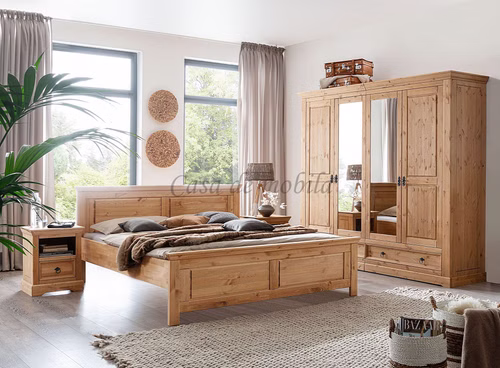 Massivholz Schlafzimmer Set komplett 4-teilig Mexican-Stil Kiefer massiv eichefarden gebeizt geölt Casa de mobila Goslar Massivholz Schlafzimmer Set komplett 4-teilig Mexican-Stil Kiefer massiv eichefarden gebeizt geölt Casa de mobila Goslar