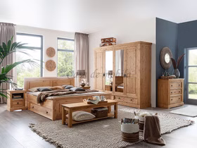 Schlafzimmer-kommode mit Schubladen MEXICAN-STIL 106x95x42cm Kiefer massiv Eichefarben gelaugt geölt Casa de mobila Goslar Schlafzimmer-kommode mit Schubladen MEXICAN-STIL 106x95x42cm Kiefer massiv Eichefarben gelaugt geölt Casa de mobila Goslar