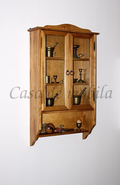 küchen Hängevitrine geringe tiefe 58x97x18cm DECOR Pappel massiv honigfarben lackiert in Goslar bei Casademobila