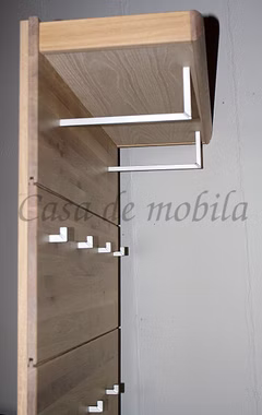 Wandgarderobe 102x110x30cm HORIZONT Wildeiche Bianco geölt Wandgarderobe 102x110x30cm HORIZONT Wildeiche Bianco geölt