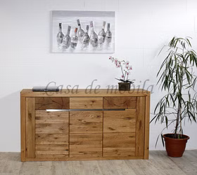 Sideboard 173x94x45cm HORIZONT Ureiche massiv natur geölt Hirnholz Sideboard 173x94x45cm HORIZONT Ureiche massiv natur geölt Hirnholz