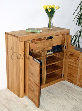 Massivholz Dielenkommode 2türig HORIZONT 102x94x40cm Asteiche massiv natur geölt Casa de mobila Goslar Massivholz Dielenkommode 2türig HORIZONT 102x94x40cm Asteiche massiv natur geölt Casa de mobila Goslar