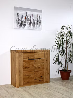 Massivholz Dielenkommode klein 2türig HORIZONT 102x94x40cm Asteiche massiv natur geölt Casa de mobila Goslar Massivholz Dielenkommode klein 2türig HORIZONT 102x94x40cm Asteiche massiv natur geölt Casa de mobila Goslar