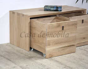 Sitzkommode mit schubladen auf rollen CAMILLA Wildeiche massiv weiss Bianco geölt Casademobila Goslar Sitzkommode mit schubladen auf rollen CAMILLA Wildeiche massiv weiss Bianco geölt Casademobila Goslar