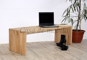 Couchtisch mit gezinkte Eckverbindungen 135x42x50cm CAMILLA Eichenholz weiß Bianco geölt Couchtisch mit gezinkte Eckverbindungen 135x42x50cm CAMILLA Wildeiche massiv weiß Bianco geölt Casa de mobila Goslar