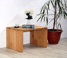 Wohnzimmertisch eckverbindungen Fingerzapfen gehrung 61x39x48cm CAMILLA buche massiv natur geölt Casademobila Goslar