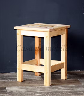 Hocker 34x46x34cm ANTON Kernbuche massiv natur geölt