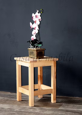 Hocker 34x46x34cm ANTON Kernbuche massiv natur geölt