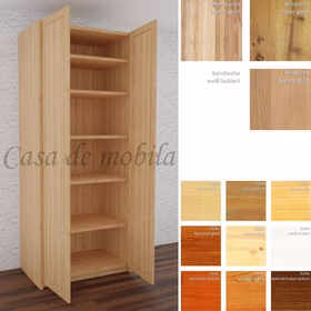 Massivholz Wäscheschrank CONTRA 89x217x55cm kiefer, kernbuche, Wildeiche natur oder Bianco geölt Casa de mobila Goslar Massivholz Wäscheschrank CONTRA 89x217x55cm kiefer, kernbuche, Wildeiche natur oder Bianco geölt Casa de mobila Goslar