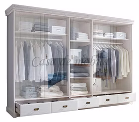 Kleiderschrank 315x217x62cm NEAPEL Kiefer massiv weiß gewachst Casademobila Goslar Kleiderschrank 315x217x62cm NEAPEL Kiefer massiv weiß gewachst Casademobila Goslar