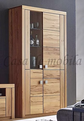 Vitrine 115x203x40cm SKYLINE Kernbuche oder Wildeiche massiv natur oder Bianco geölt Vitrine 115x203x40cm SKYLINE Kernbuche oder Wildeiche massiv natur oder Bianco geölt