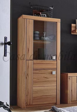 Highboard 71x170x40cm SKYLINE links Kernbuche massiv natur geölt