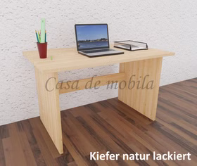 Schreibtisch 125x74x78cm CONTRA Kiefer massiv von Casademobila Goslar Schreibtisch 125x74x78cm CONTRA Kiefer massiv natur lackiert von Casademobila Goslar