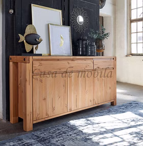 Massivholz Balkenkommode Breit 175x88x44cm Kiefer massiv gelaugt geölt eichefarben Casa de mobila Goslar Massivholz Balkenkommode Breit 175x88x44cm Kiefer massiv gelaugt geölt eichefarben Casa de mobila Goslar