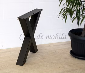 Tischgestell X-Profil 100x72x10cm PLATO Metall schwarz Tischgestell X-Profil 100x72x10cm PLATO Metall schwarz