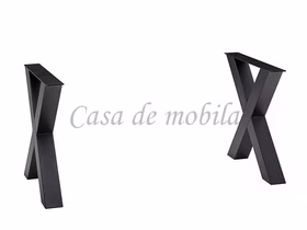 Tischgestell X-Profil 100x72x10cm PLATO Metall schwarz Tischgestell X-Profil 100x72x10cm PLATO Metall schwarz