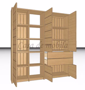 Massivholz Geschirrschrank CONTRA 178x199x33cm kiefer massiv gelaugt geölt Casa de mobila Goslar Massivholz Geschirrschrank CONTRA 178x199x33cm kiefer massiv gelaugt geölt Casa de mobila Goslar