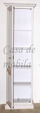 Hochschrank 65x217x47cm PINEA Pinie massiv weiß gebürstet Hochschrank 65x217x47cm PINEA Pinie massiv weiß gebürstet