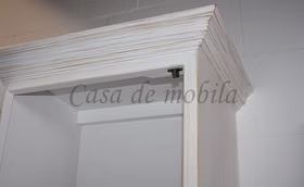 Hochschrank 65x217x47cm PINEA Pinie massiv weiß gebürstet Hochschrank 65x217x47cm PINEA Pinie massiv weiß gebürstet