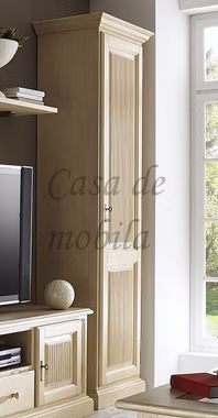 Schmale Hochschrank decape sandfarbe gebuerstet PINEA Pinie massiv casademobila goslar