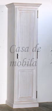 pinienholz Wohnzimmerschrank schmal und hoch rechs landhaus weiss PINEA Pinie massiv casademobila Goslar