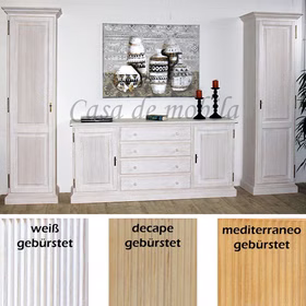 Anbauwand set 3teilig landhaus weiss sandfarbe honig PINEA Pinie massiv casademobila Goslar Anbauwand set 3teilig landhaus weiss sandfarbe honig PINEA Pinie massiv casademobila Goslar