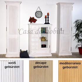 Schrankwand set 3teilig landhaus weiss sandfarbe honig PINEA Pinie massiv casademobila Goslar Schrankwand set 3teilig landhaus weiss sandfarbe honig PINEA Pinie massiv casademobila Goslar