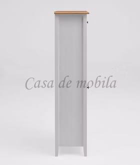 Badhochschrank 54x148x35cm BERGEN Kiefer 2farbig weiß / gelaugt Badhochschrank 54x148x35cm BERGEN Kiefer 2farbig weiß / gelaugt