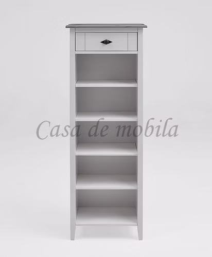 Badregal 54x148x35cm BERGEN Kiefer 2farbig weiß / grau Badregal 54x148x35cm BERGEN Kiefer 2farbig weiß / grau