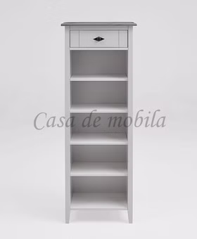 Badregal 54x148x35cm BERGEN Kiefer 2farbig weiß / grau Badregal 54x148x35cm BERGEN Kiefer 2farbig weiß / grau