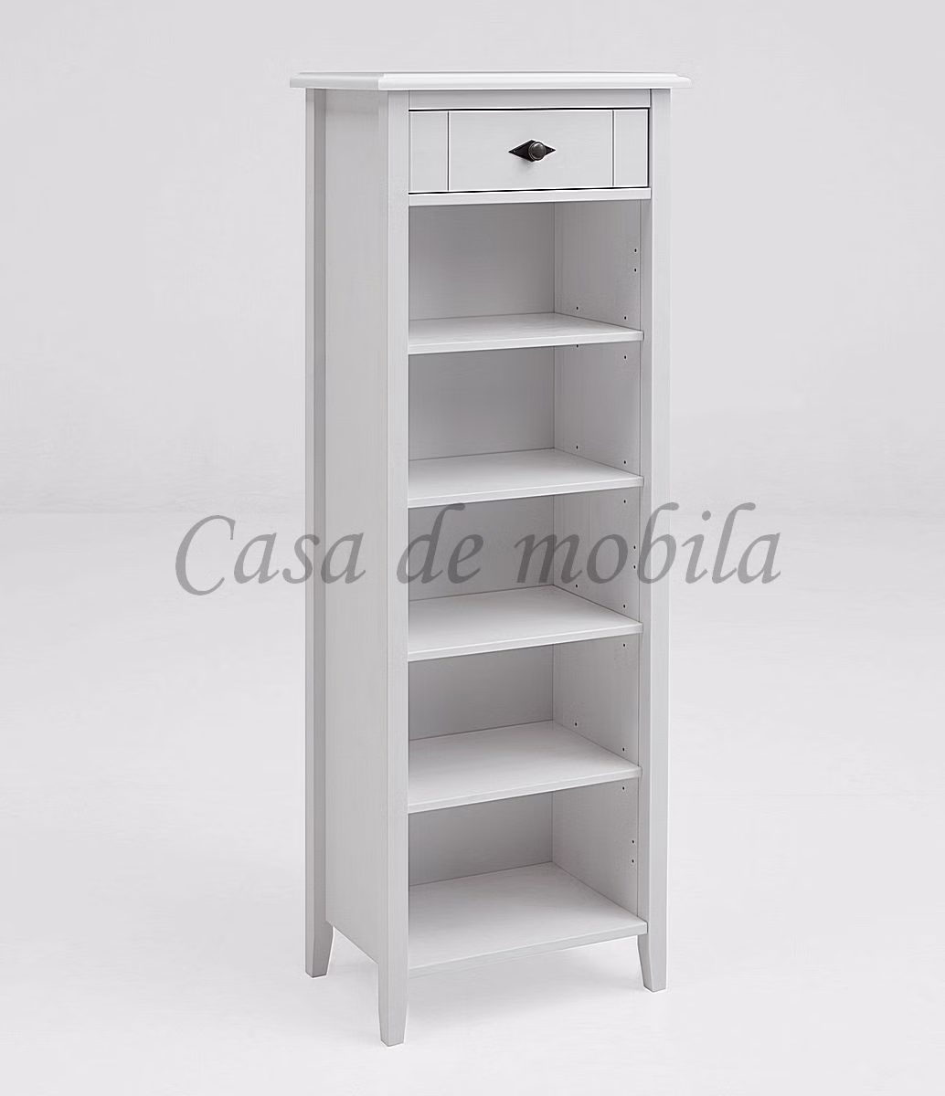 Massivholz Flurregal mit schublade BERGEN 54x148x35cm Kiefer massiv weiß lackiert, 160 wss/wss Casa de mobila Goslar Massivholz Flurregal mit schublade BERGEN 54x148x35cm Kiefer massiv weiß lackiert, 160 wss/wss Casa de mobila Goslar