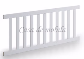 Babybett 84x84x163cm BERGEN Kiefer massiv weiß Babybett Bettgitter BERGEN Kiefer massiv weiß Casa de mobila Goslar
