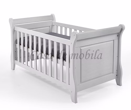 Babybett BERGEN 70x140 cm Kiefernholz massiv weiß lackiert Babybett BERGEN 70x140 cm Kiefer massiv weiß lackiert Casa de mobila Goslar