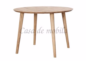 Massivholz Esstisch rund OLPE 120x75x120cm Wildeiche massiv natur geölt Casa de mobila Goslar Massivholz Esstisch rund OLPE 120x75x120cm Wildeiche massiv natur geölt Casa de mobila Goslar