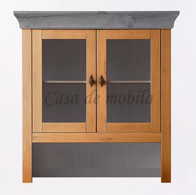 Buffetschrank aufsatz 108x197x45cm BERGEN Kiefer 2farbig gelaugt geölt / grau Farben lackiert Casa de mobila Goslar Buffetschrank aufsatz 108x197x45cm BERGEN Kiefer 2farbig gelaugt geölt / grau Farben lackiert Casa de mobila Goslar