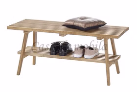 Massivholz Bank mit Ablage 100x45x35cm ALWAR Eiche massiv natur geölt casademobila Goslar Massivholz Bank mit Ablage 100x45x35cm ALWAR Eiche massiv natur geölt casademobila Goslar