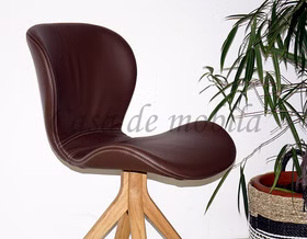 Schalenstuhl SKARA 50x81x60cm natur/Bianco geölt Colorado-Leder Schalenstuhl SKARA 50x81x60cm natur/Bianco geölt Colorado-Leder