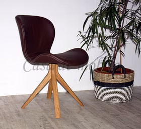 Schalenstuhl SKARA 50x81x60cm natur/Bianco geölt Colorado-Leder Schalenstuhl SKARA 50x81x60cm natur/Bianco geölt Colorado-Leder