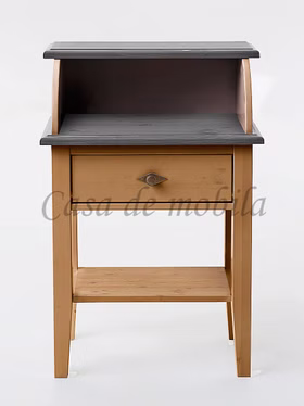 Telefontisch 58x87x35cm BERGEN Kiefer 2farbig gelaugt geölt / grau Telefontisch 58x87x35cm BERGEN Kiefer 2farbig gelaugt geölt / grau