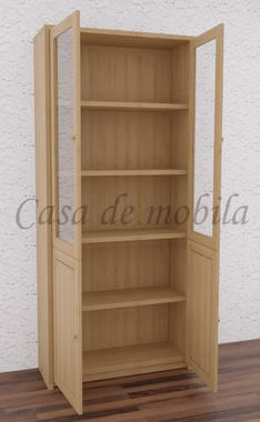 Ordnerschrank mit glastüren CONTRA 89x199x33cm kiefernholz gelaugt geölt Massivholz Ordnerschrank mit glastüren CONTRA 89x199x33cm kiefer massiv gelaugt geölt Casa de mobila Goslar