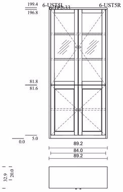 aktenschrank mit glastüren CONTRA 89x199x33cm kiefernholz weiß lackiert aktenschrank mit glastüren CONTRA 89x199x33cm kiefer massiv weiß lackiert Casa de mobila Goslar